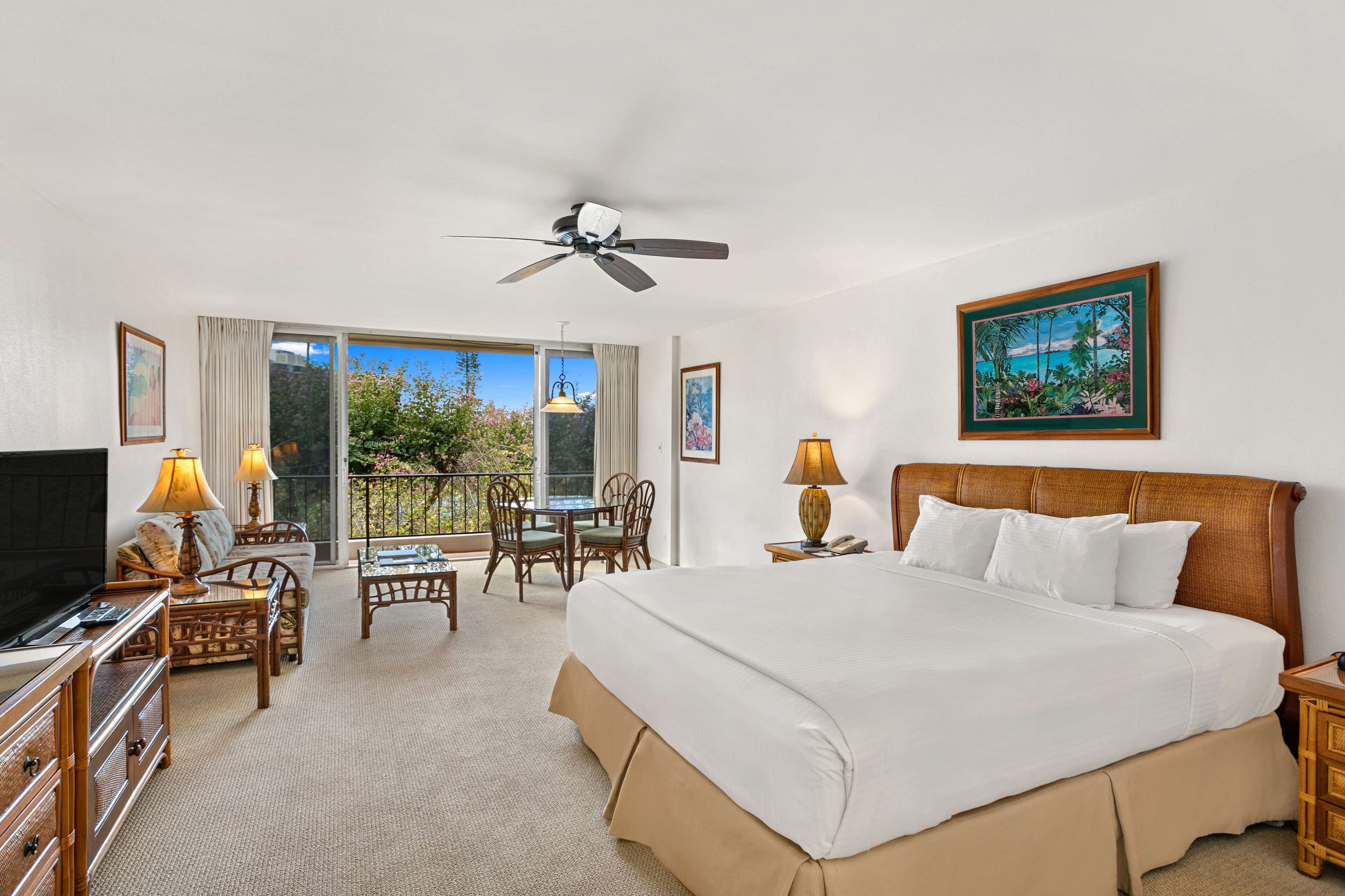 Studio, Ocean View | Egyptian cotton sheets, premium bedding, pillow-top beds, in-room safe