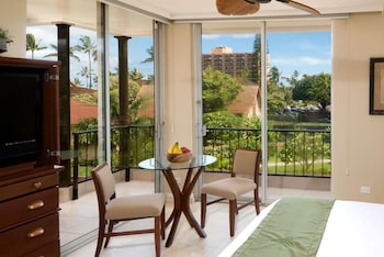 Premium Hotel Room | Egyptian cotton sheets, premium bedding, pillowtop beds, in-room safe at Aston Maui Kaanapali Villas