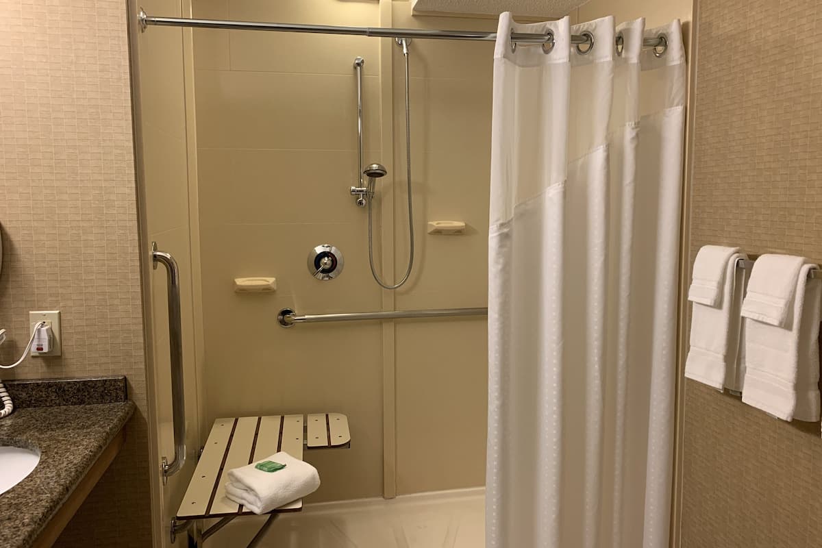 Desk, blackout curtains, iron/ironing board, free cots/infant beds