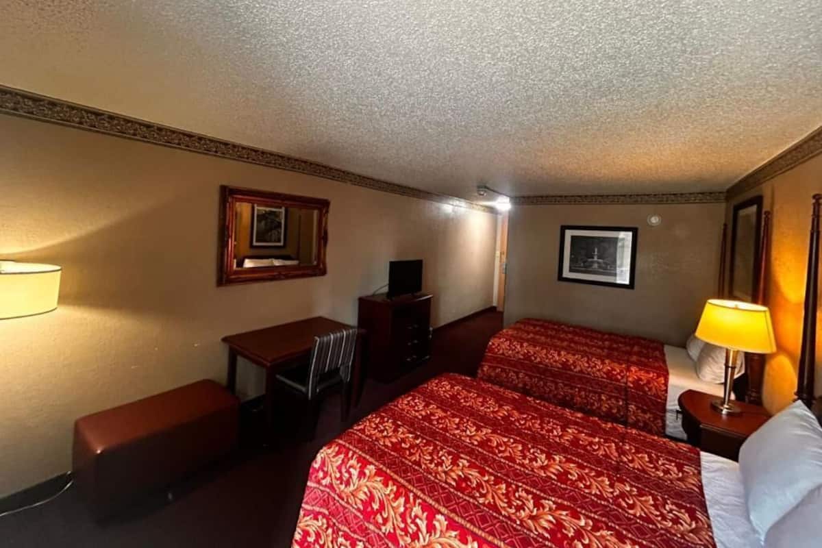 Room, 2 Queen Beds, Non Smoking | Free WiFi, bed sheets