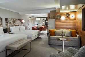Suite exécutive, Plusieurs lits (Executive lounge access) | Lit avec matelas à plateau-coussin, coffre-fort pour ordinateur portable