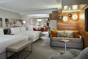 Suite exécutive, Plusieurs lits (Executive lounge access) | Lit avec matelas à plateau-coussin, coffre-fort pour ordinateur portable