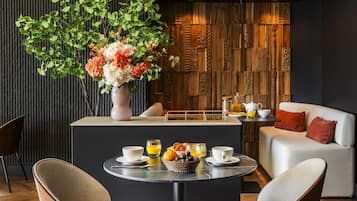 Daily buffet breakfast (EUR 15 per person)