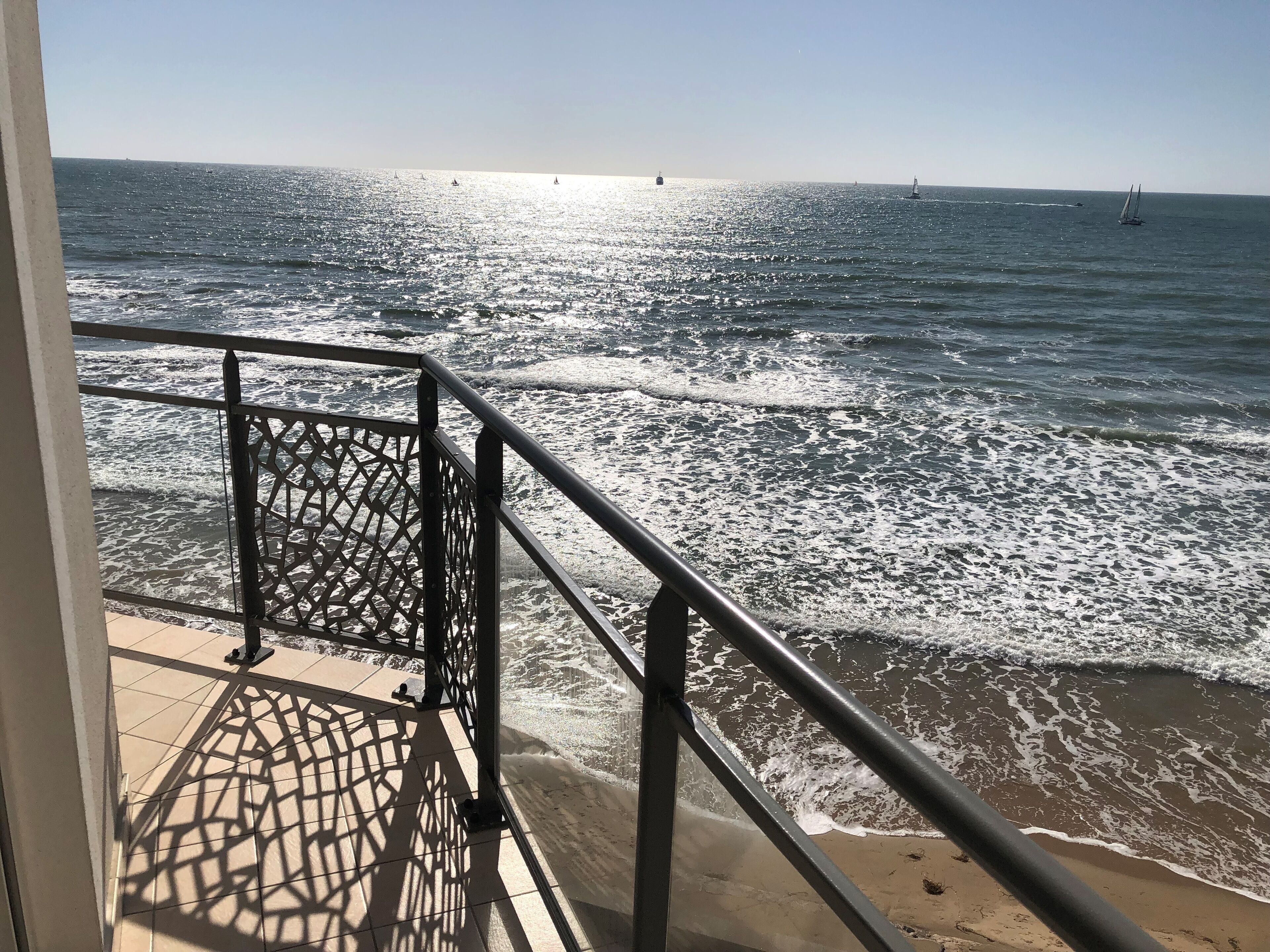 panoramic double room, balcony, sea view | 1 bedroom, premium bedding, desk, blackout curtains