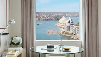 Premium bedding, minibar, in-room safe, desk