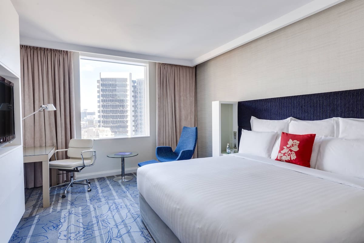 Habitación, 1 cama King size, para no fumadores | Ropa de cama de alta calidad y minibar