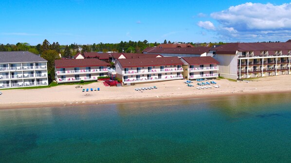 Private beach, white sand, free beach cabanas, beach umbrellas