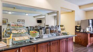 Free daily buffet breakfast