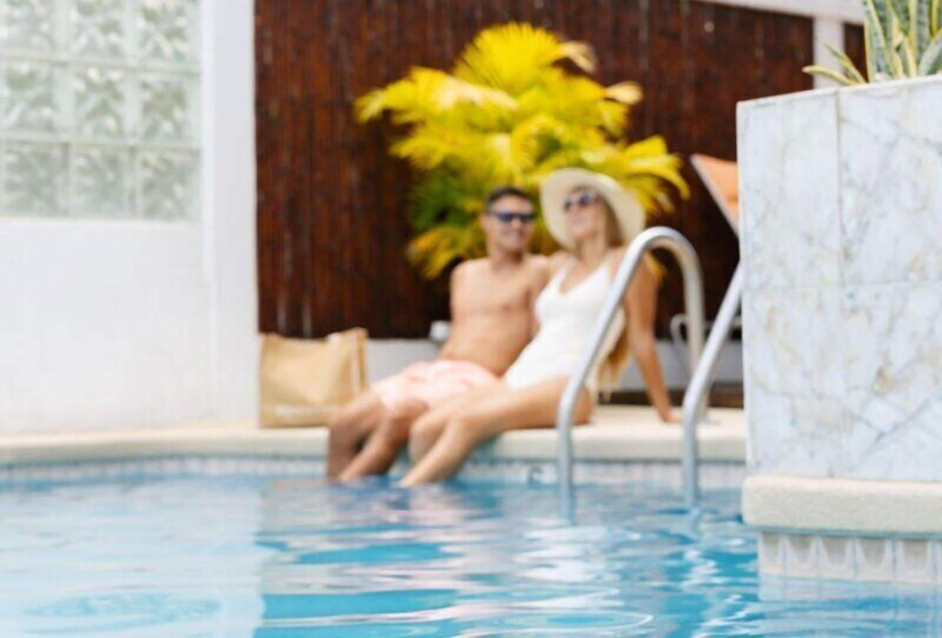 Outdoor pool, open 10:00 AM to 7:00 PM, sun loungers