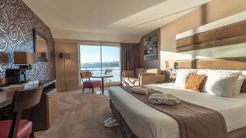 Chambre Horizon - Vue panoramique | Literie de qualité supérieure, minibar, coffres-forts dans les chambres