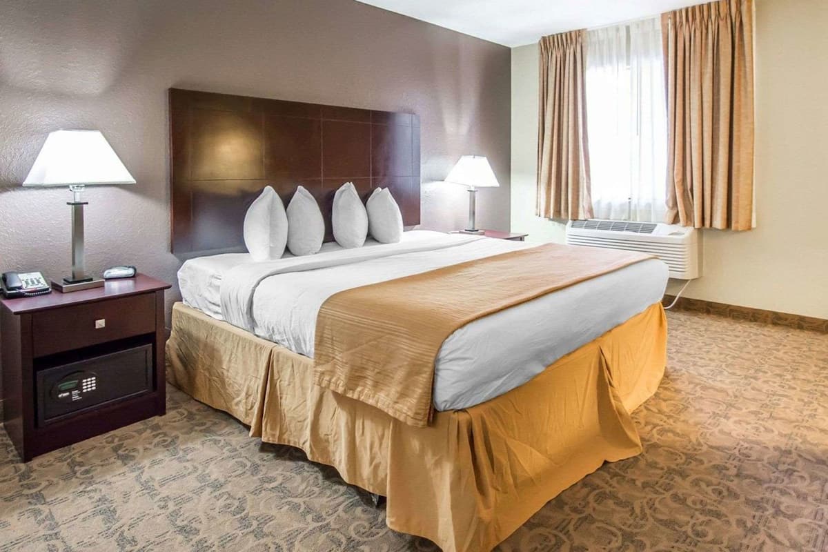 Premium bedding, desk, iron/ironing board, free WiFi