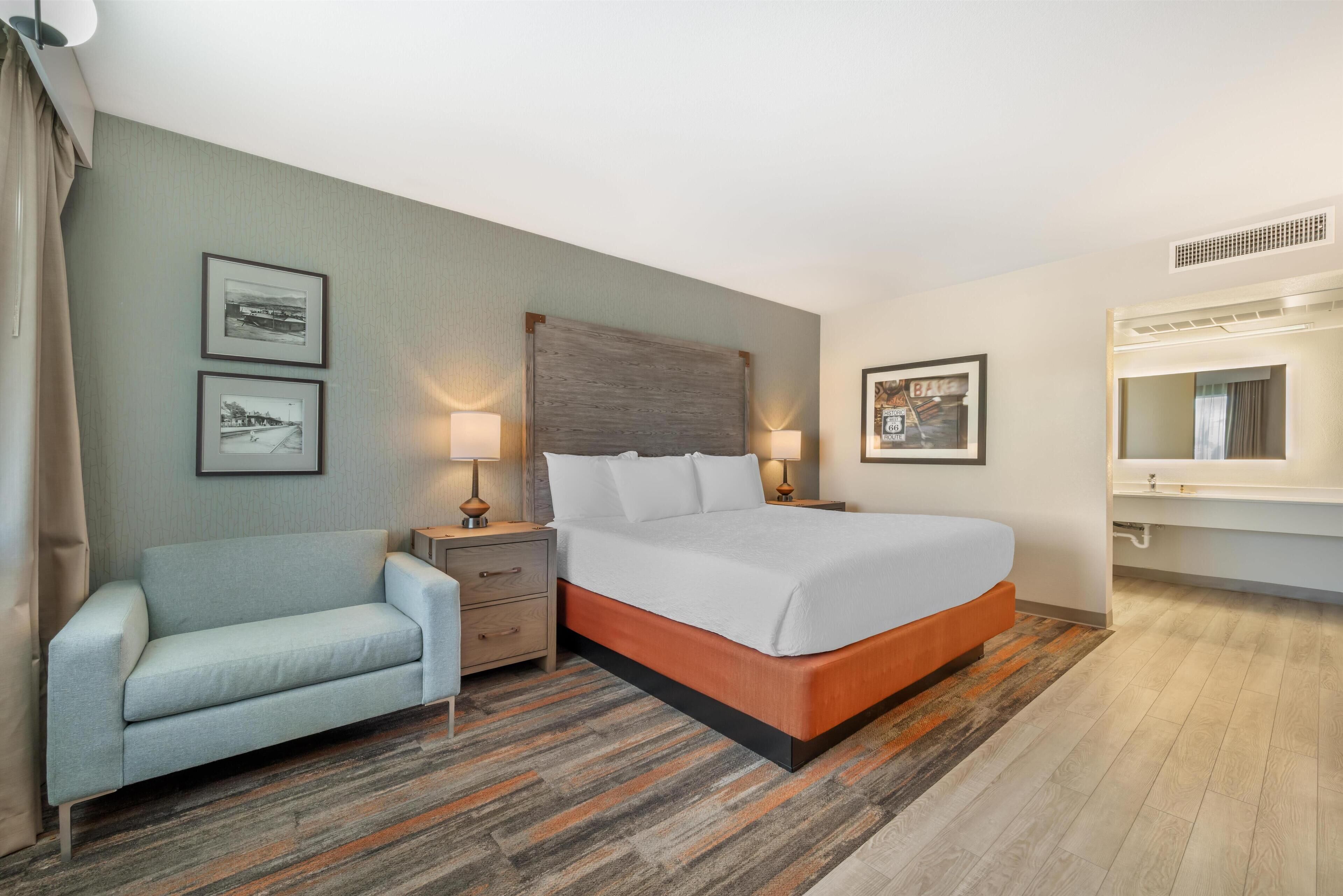 2 bedrooms, in-room safe, individually decorated, desk