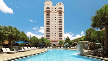 2 outdoor pools, open 6:00 AM to 10:00 PM, pool cabanas (surcharge)