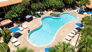 2 outdoor pools, open 6:00 AM to 10:00 PM, cabanas (surcharge)