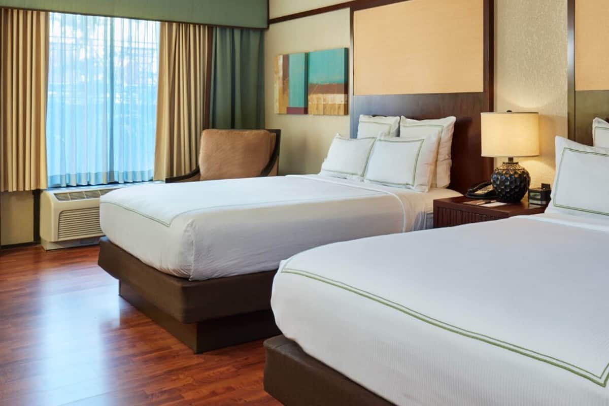 Premium bedding, pillowtop beds, in-room safe, desk