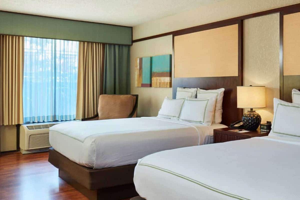 Premium bedding, pillowtop beds, in-room safe, desk