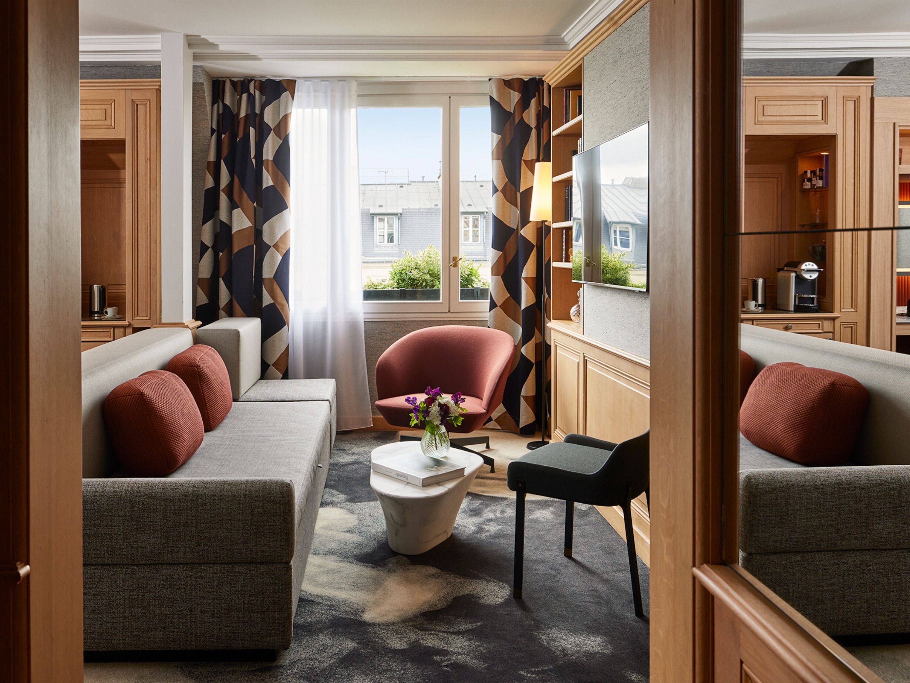 Luxe beddengoed, donsdekens, pillowtop-bedden, een minibar