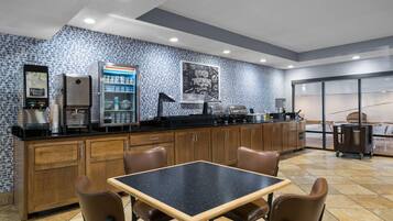 Free daily buffet breakfast