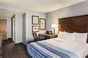 Premium bedding, down duvets, pillow-top beds, desk