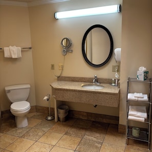 Articles de toilette gratuits, sèche-cheveux, serviettes fournies