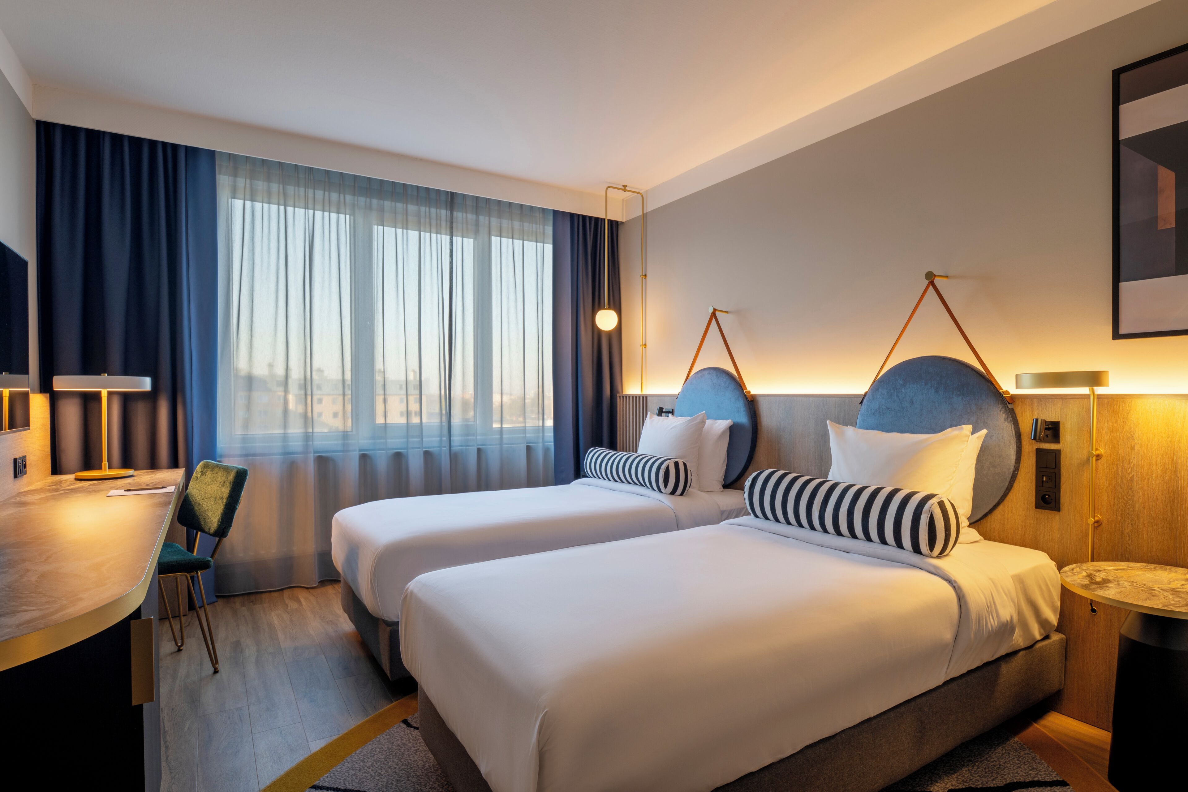 Standard Twin Room | Premium bedding, in-room safe, desk, blackout drapes