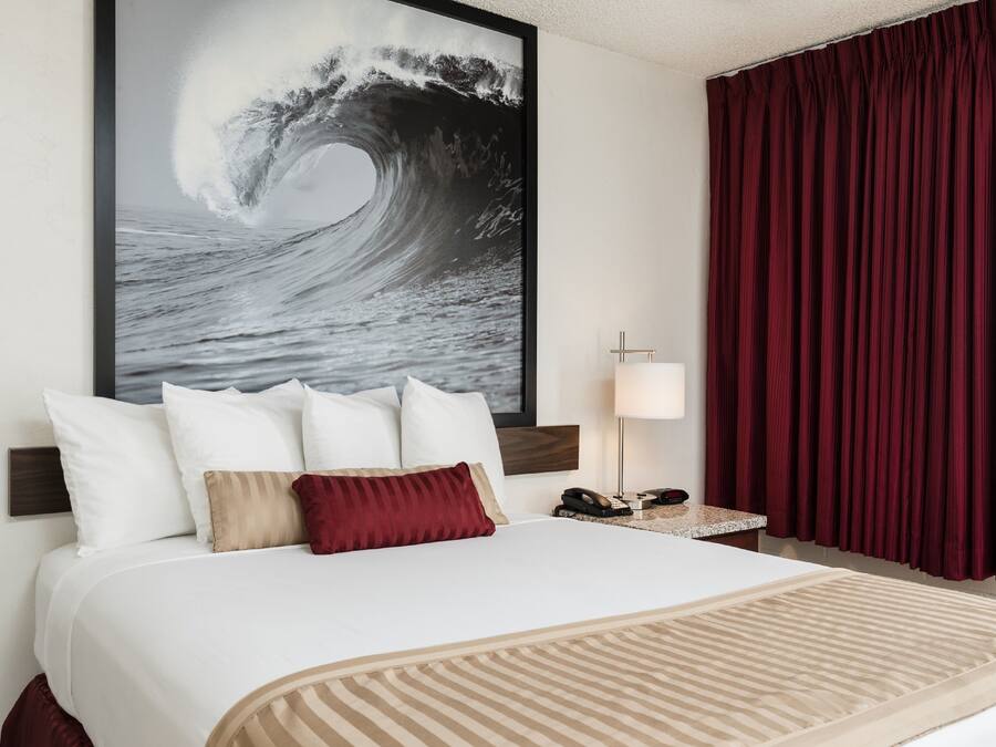 In-room safe, desk, laptop workspace, blackout drapes