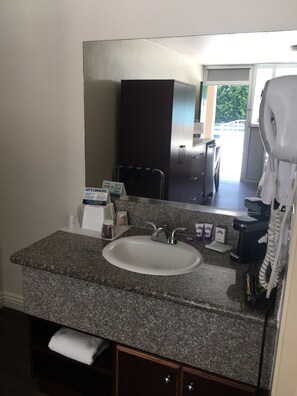 Free toiletries, hair dryer, towels
