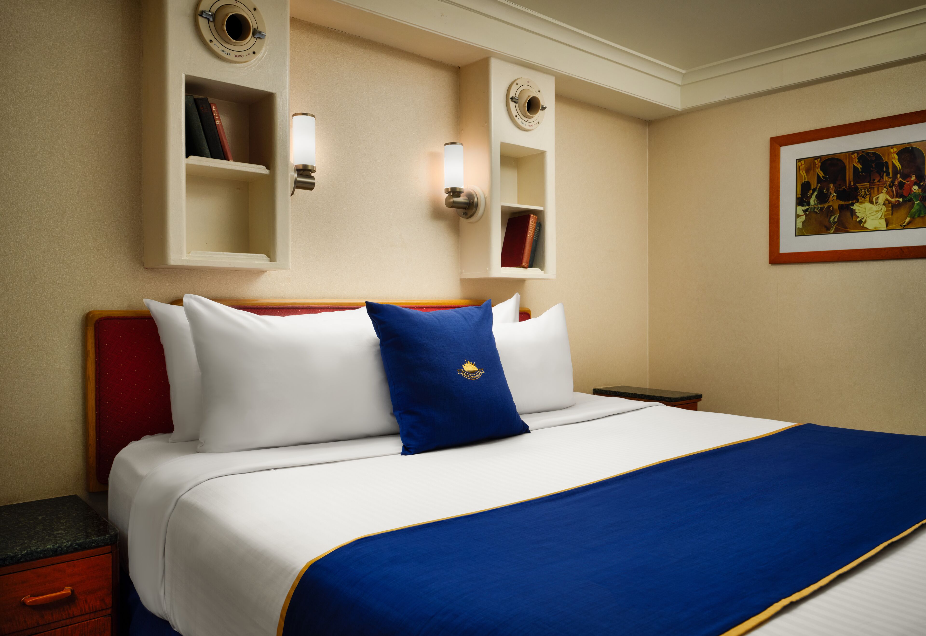 Hypo-allergenic bedding, pillowtop beds, individually decorated