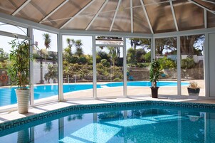 Indoor pool, seasonal outdoor pool, sun loungers