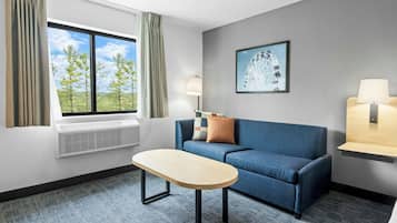 Chambre, 1 très grand lit et 1 canapé-lit | Bureau, espace de travail pour ordinateurs portables