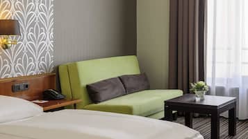 Privilege, Double Room, 1 Double Bed with Sofa bed | Hypo-allergenic bedding, in-room safe, desk, blackout drapes