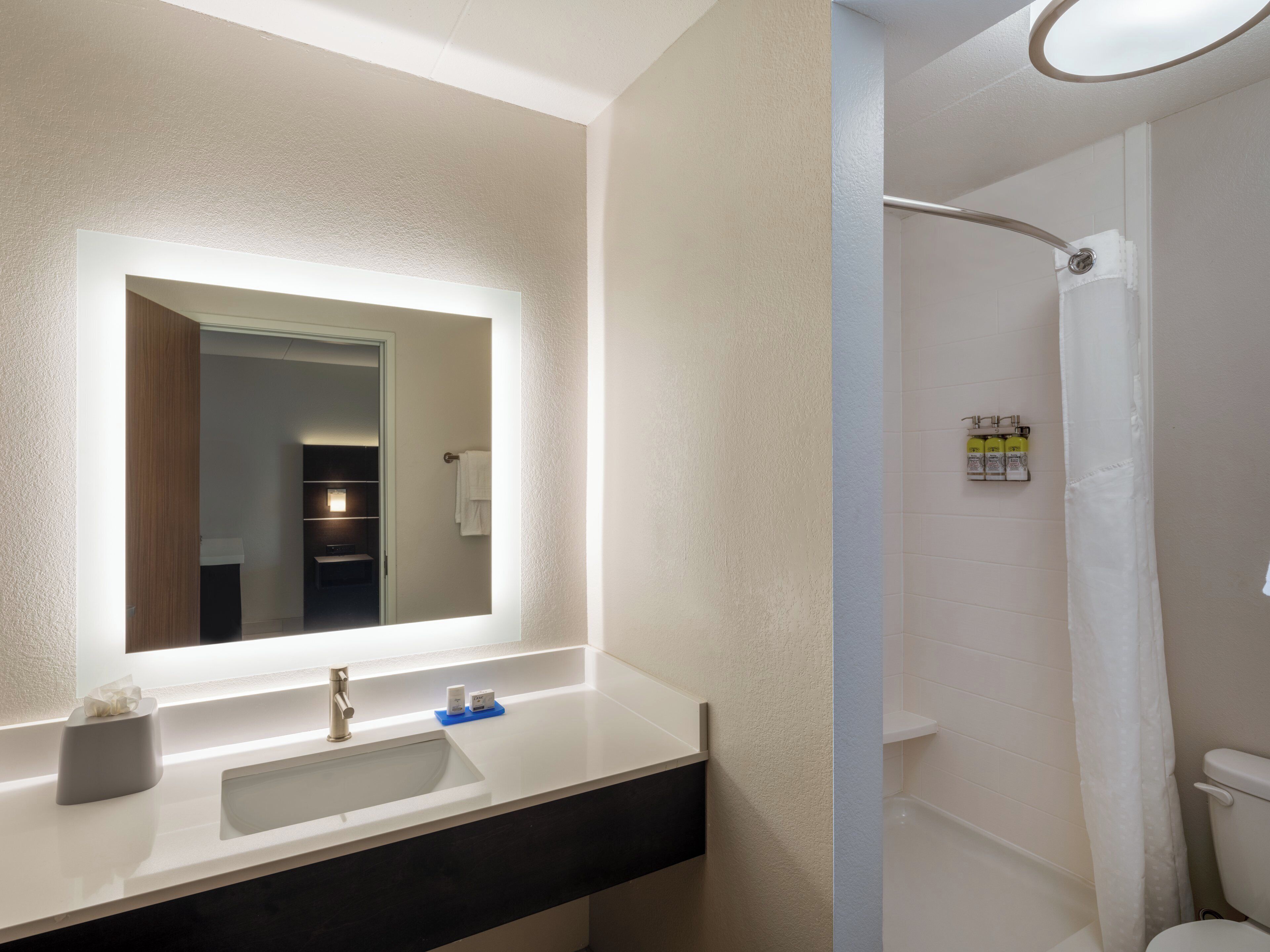 free toiletries, hair dryer, towels, soap