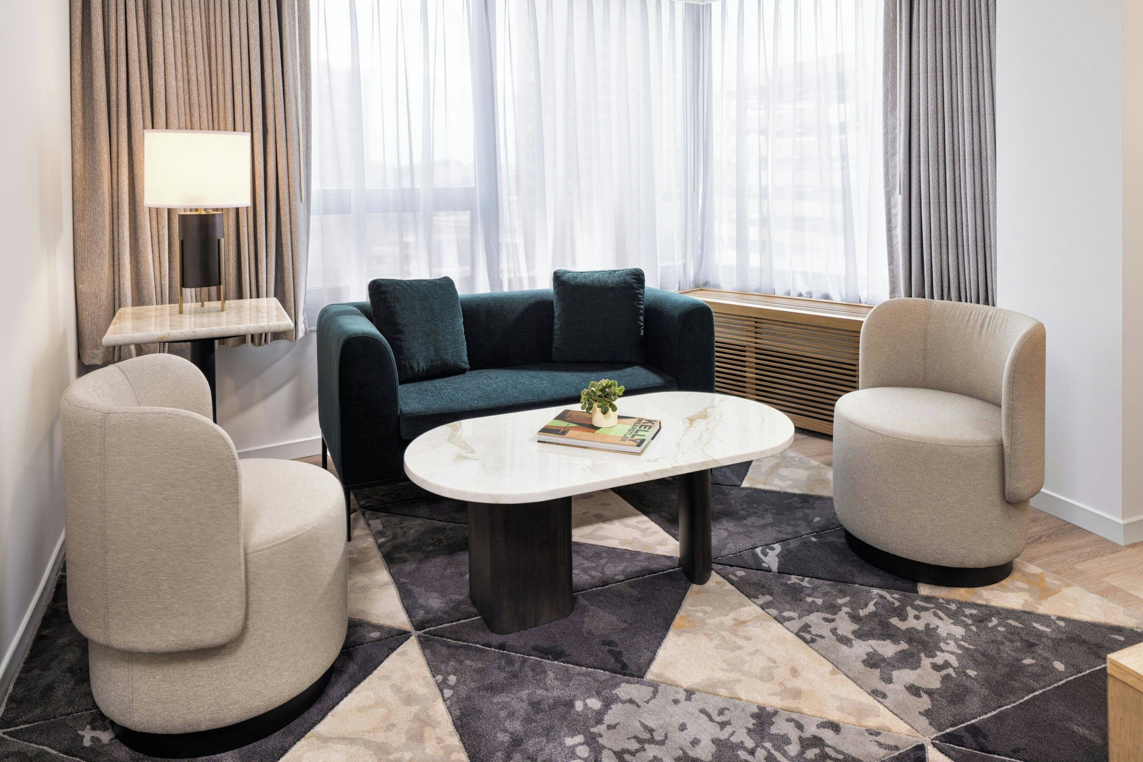 Junior Suite, 1 Double Bed | Living room