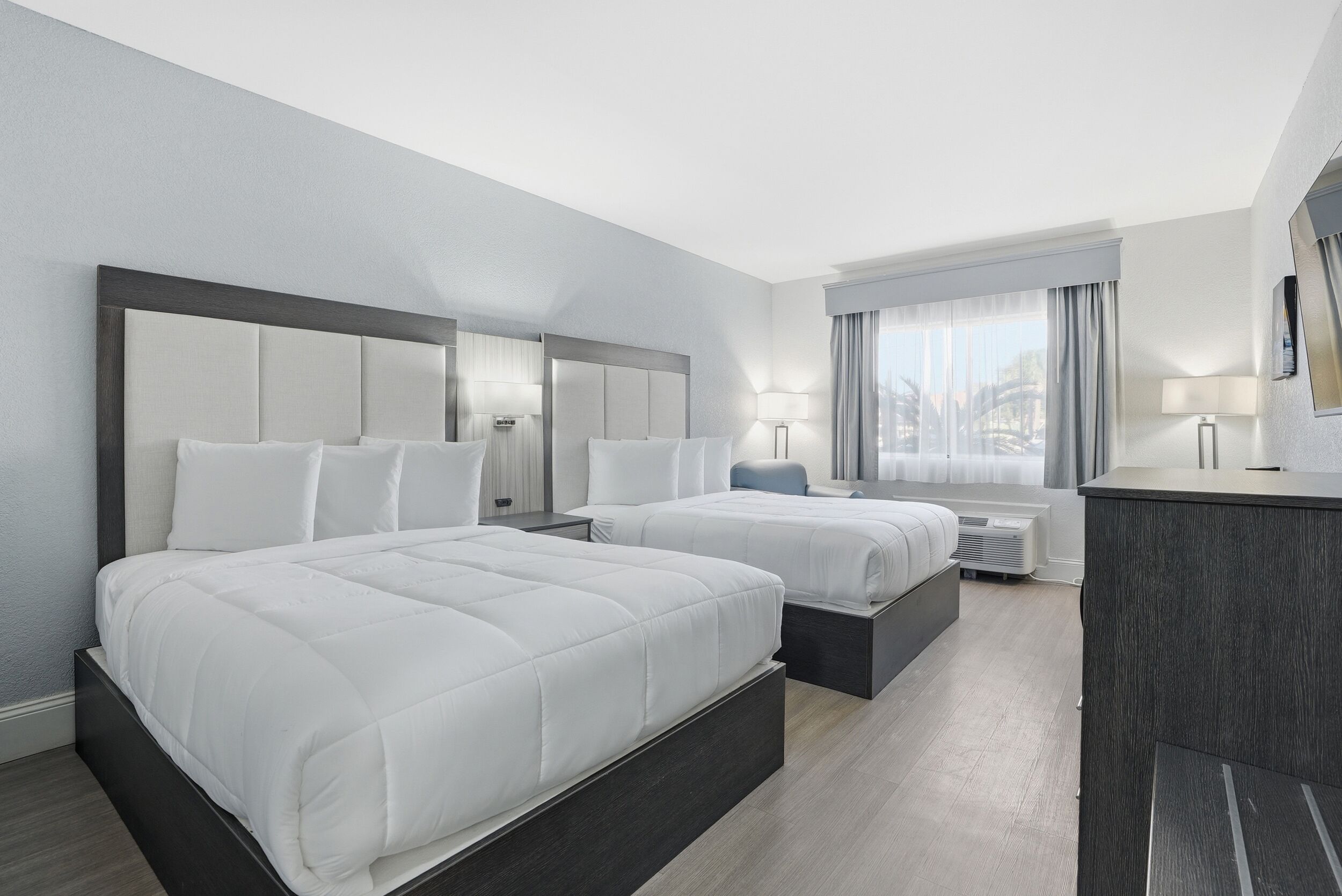 Premium Room, 2 Queen Beds | In-room safe, desk, blackout drapes, soundproofing