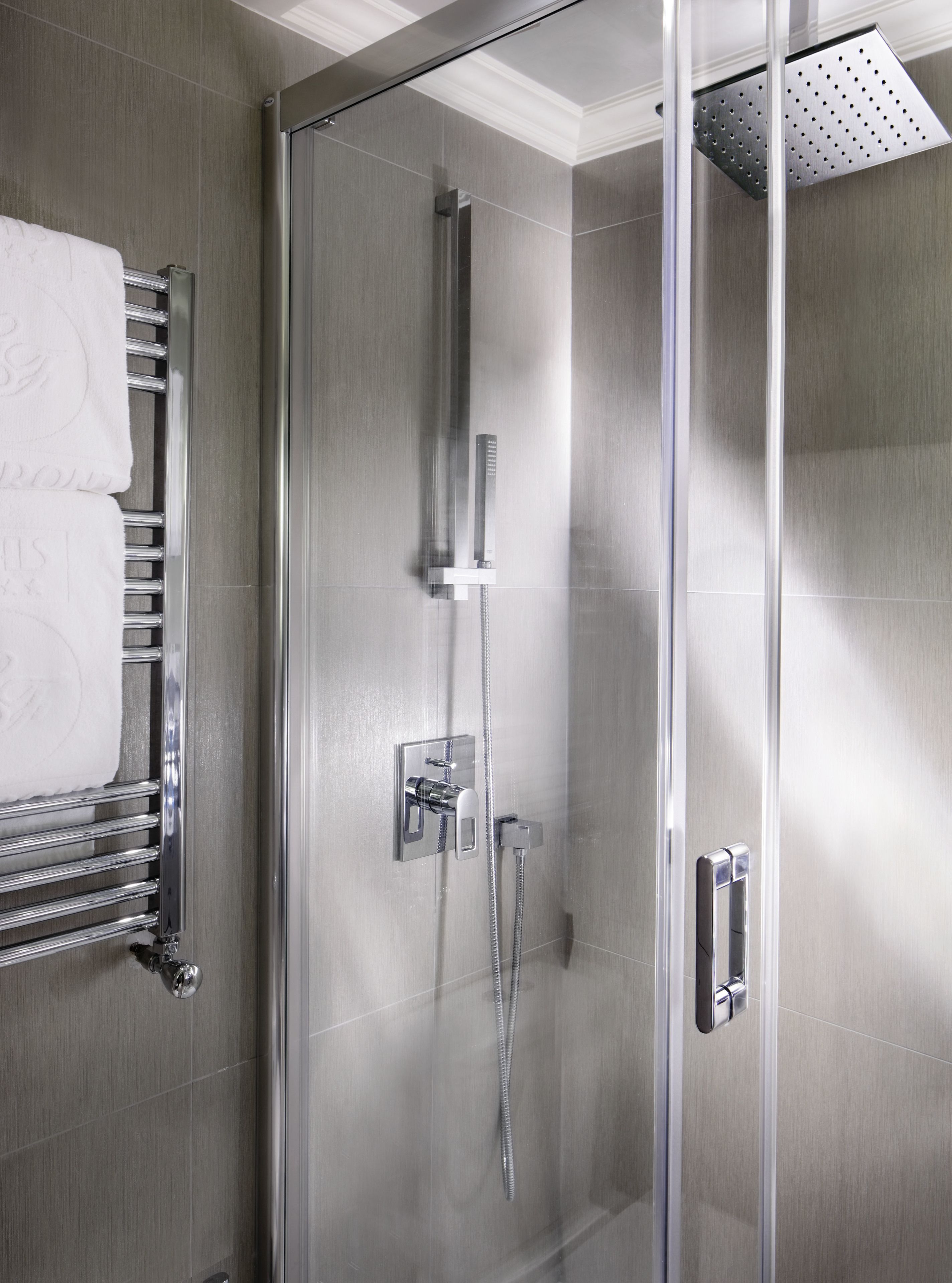 double room, courtyard view | bathroom | designer toiletries, hair dryer, bathrobes, slippers