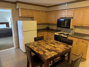 Suite, 1 King Bed, Non Smoking (Efficiency) | Private kitchen | Fridge, microwave, coffee/tea maker - Wingate by Wyndham Utica (Utica)