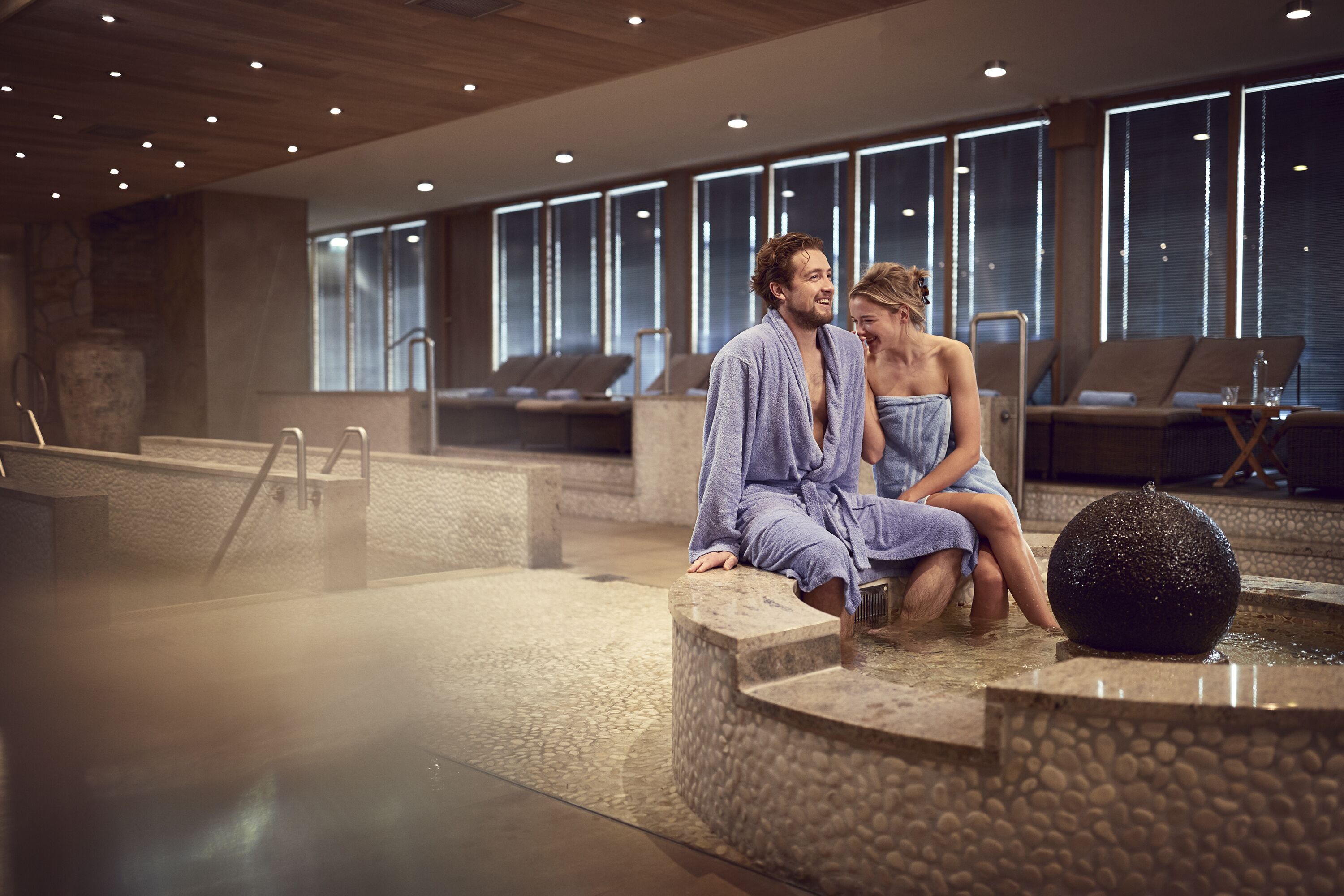 Couples treatment rooms, sauna, hot tub, steam room, Turkish bath