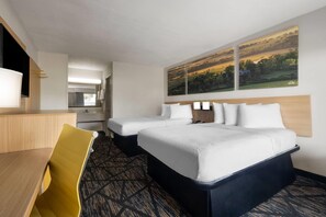 Cofres nos quartos, berços grátis, Wi-Fi de cortesia, roupa de cama