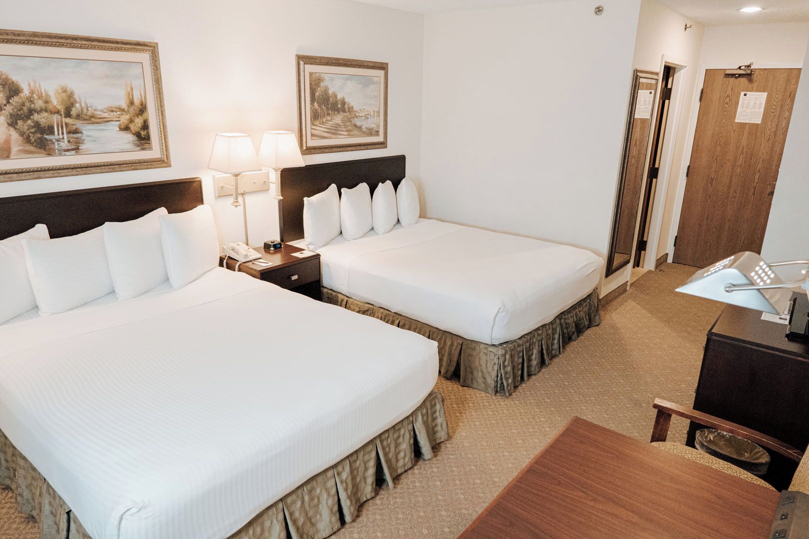 standard room, 2 queen beds | hypo-allergenic bedding, desk, laptop workspace, blackout curtains