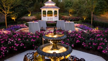 Outdoor wedding area