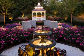 Outdoor wedding area