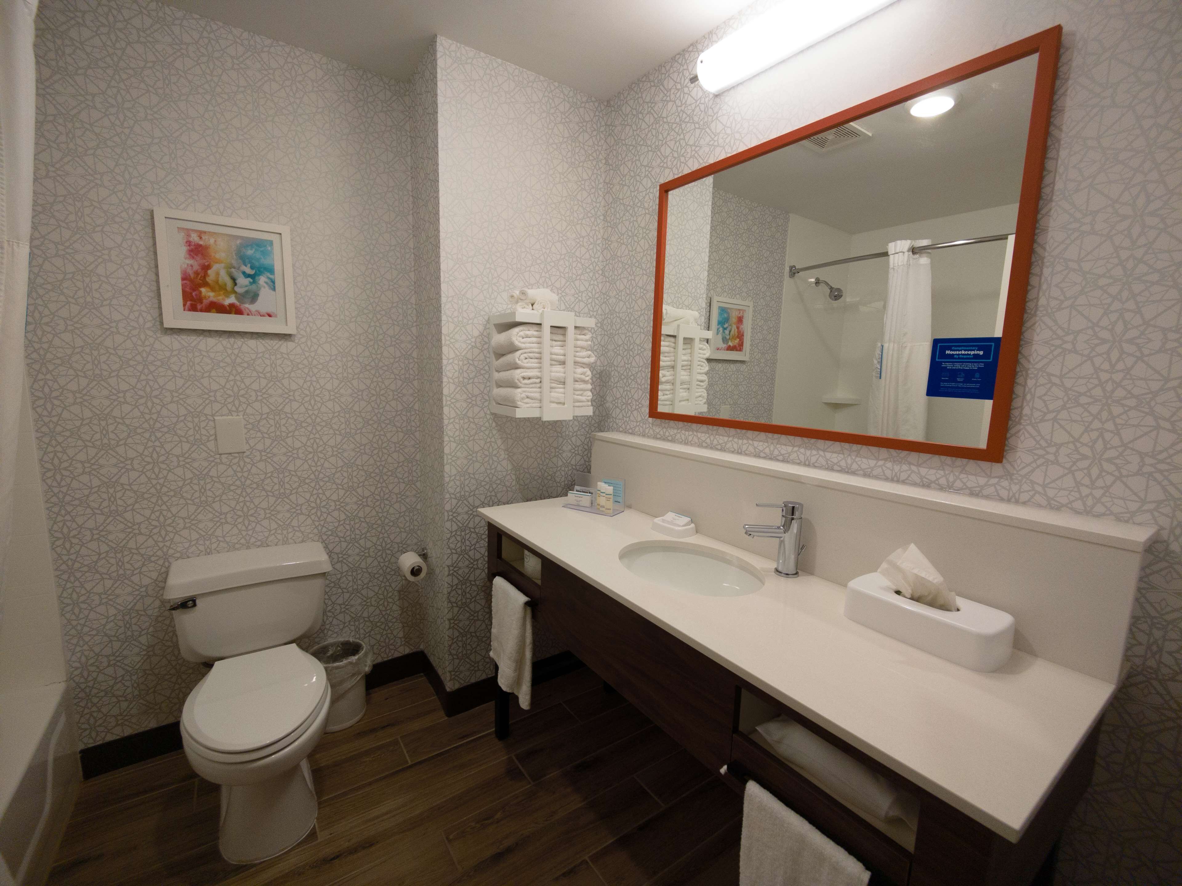 room, 2 queen beds | bathroom shower