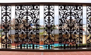 Outdoor pool, open 7:00 AM to 7:30 PM, pool umbrellas, sun loungers