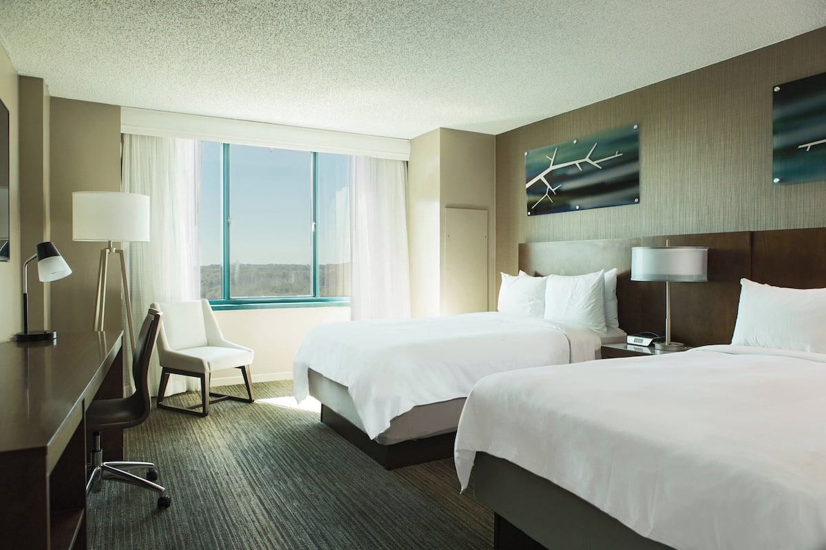 Premium bedding, down duvets, pillow-top beds, in-room safe