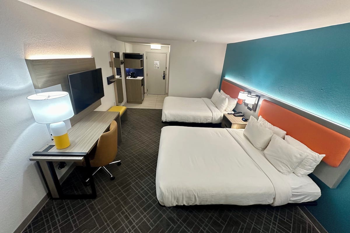 Room, 2 Queen Beds, Non Smoking | Premium bedding, individually decorated, desk, laptop workspace
