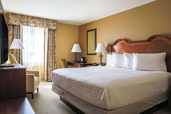 Blackout curtains, iron/ironing board, free cots/infant beds, free WiFi