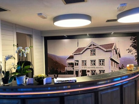 Reception. Havila Hotel Raftevold