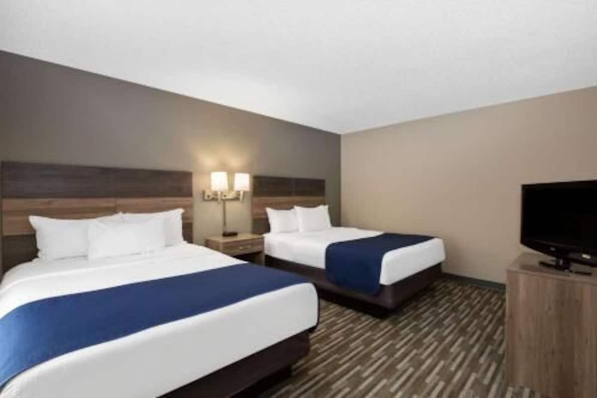 Premium bedding, blackout curtains, free cots/infant beds, free WiFi