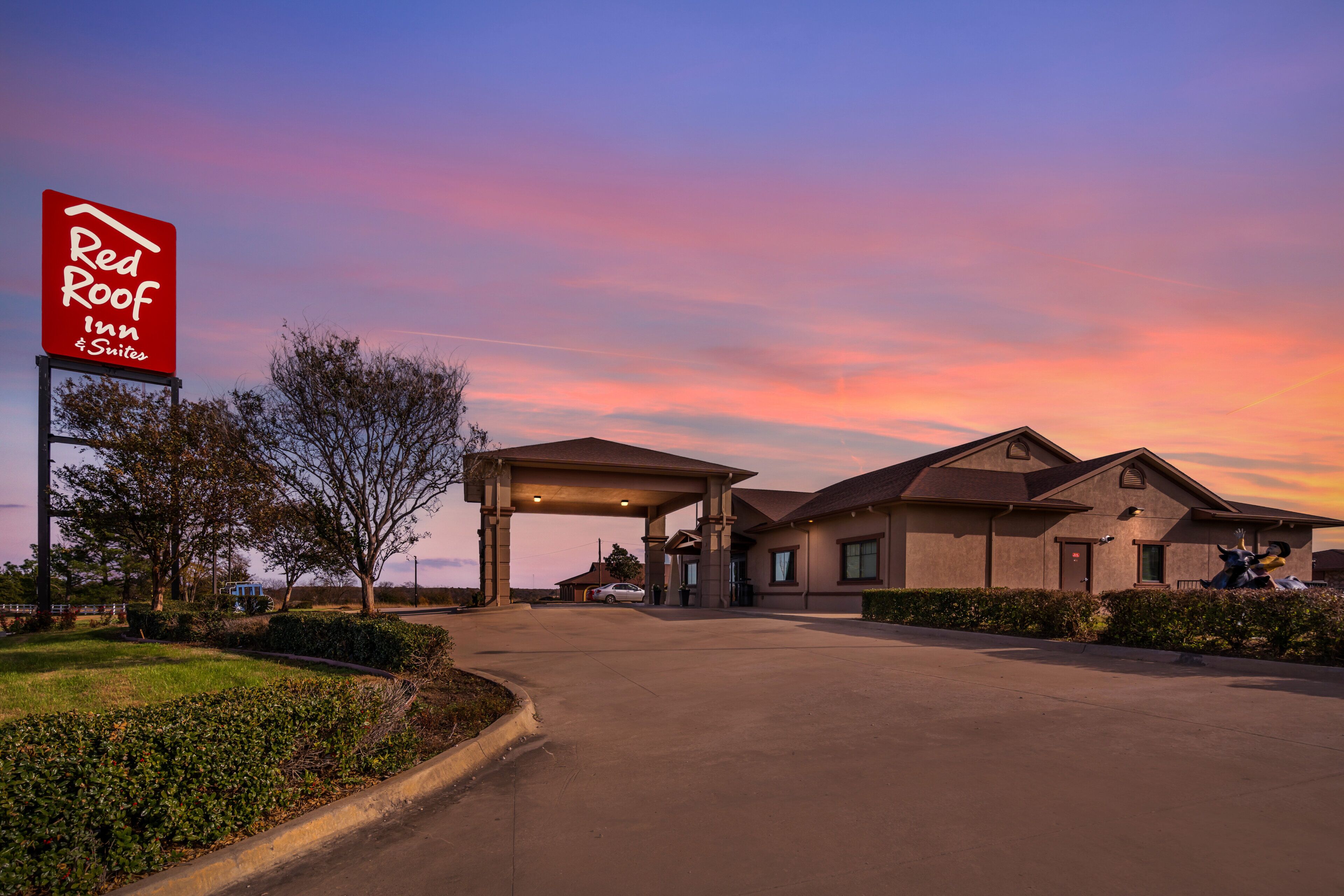 Front of property – evening/night