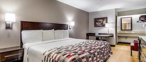 Superior Room, 1 King Bed (Smoke Free) | In-room safe, desk, laptop workspace, blackout drapes